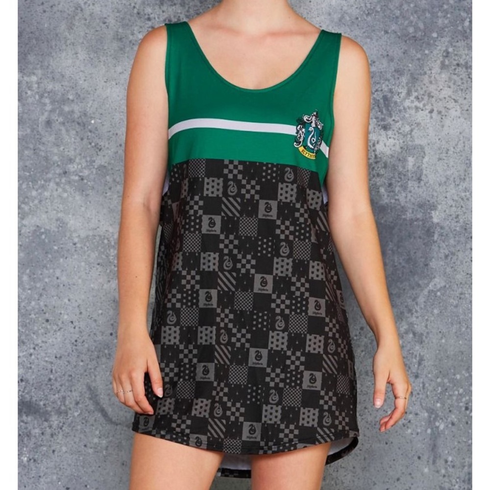 NWOT Blackmilk HP Slytherin Tank Dress XL